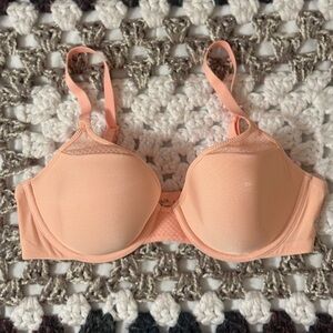 Vanity Fair Orange Seamless Bra with Underwire Support